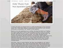 Tablet Screenshot of kidsmusichub.com